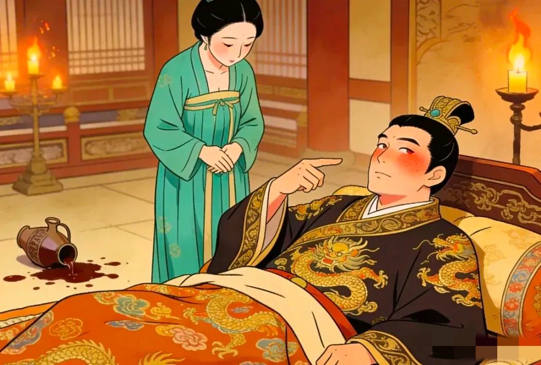 唐宪宗有一次醉酒后，见郭贵妃不在身边，便对其侍女郑氏说：“听说相士算出，你可以生