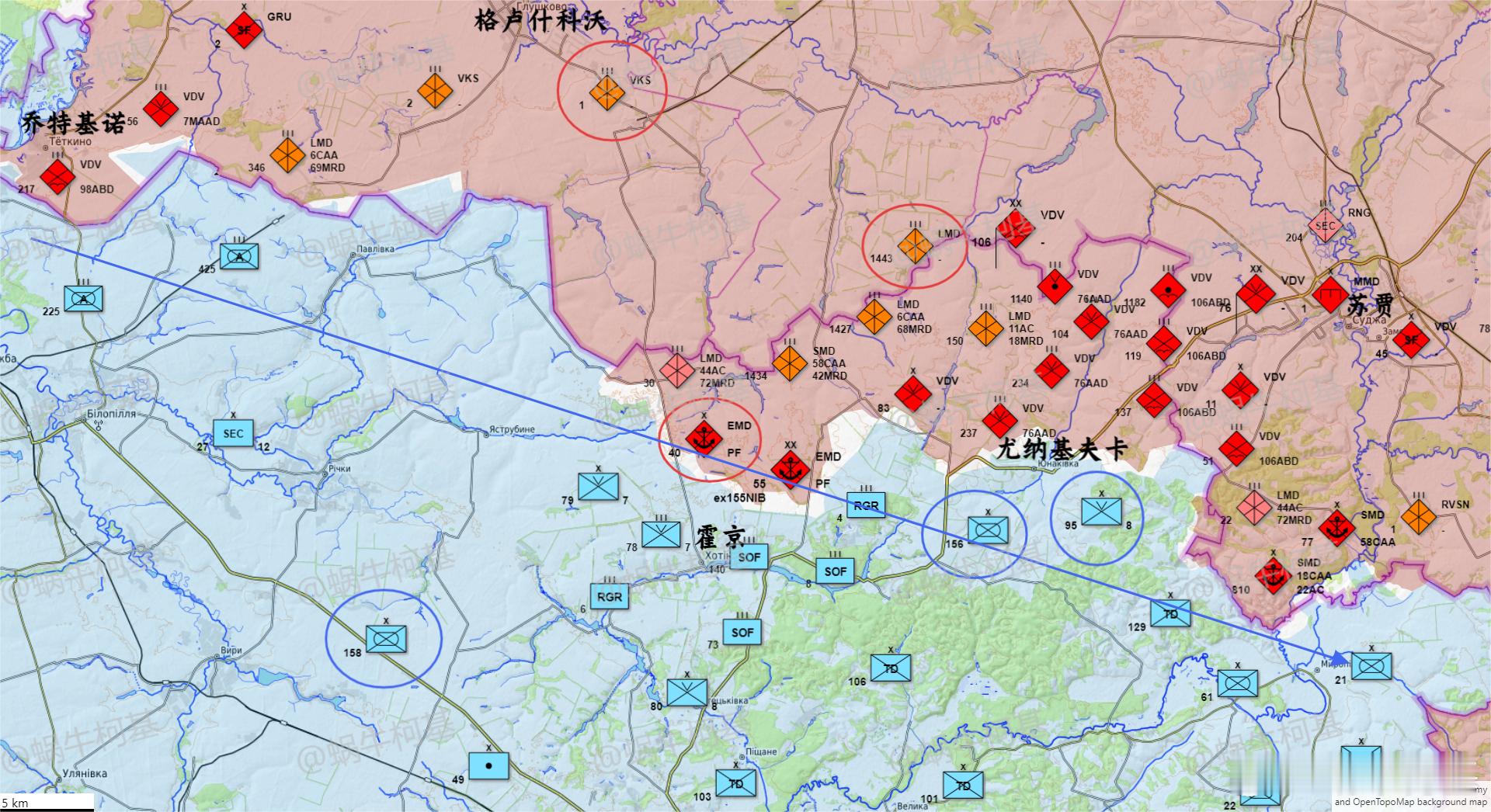 蟋蟀真的是俄罗斯英雄，又往苏梅加码了……第156机械旅从红军村拉来救火，第158