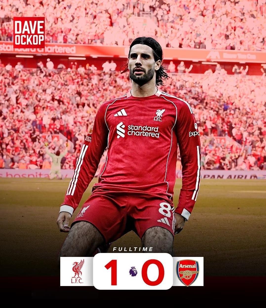 利物浦1-0阿森纳，索博又帅又能踢，3个事实不得不说！第一，索博又帅又能踢。说