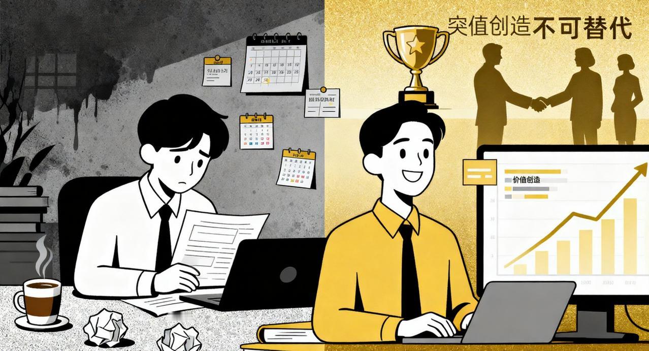3年升主管，5年成核心：职场“不可替代”的真相，从不是拼命加班同事小王每天