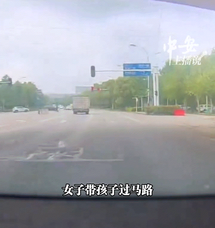 “车牌鄂WJP928的货车司机火了”！湖北，一男子行车记录仪拍下，一女子带孩子过