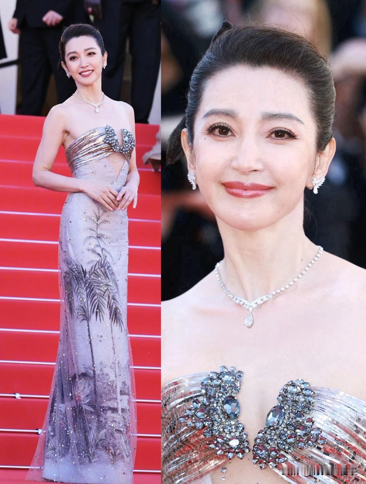李冰冰亮相戛纳53岁状态居然还这么好？‼️怎么可以这么抗老皮肤也紧致了吧