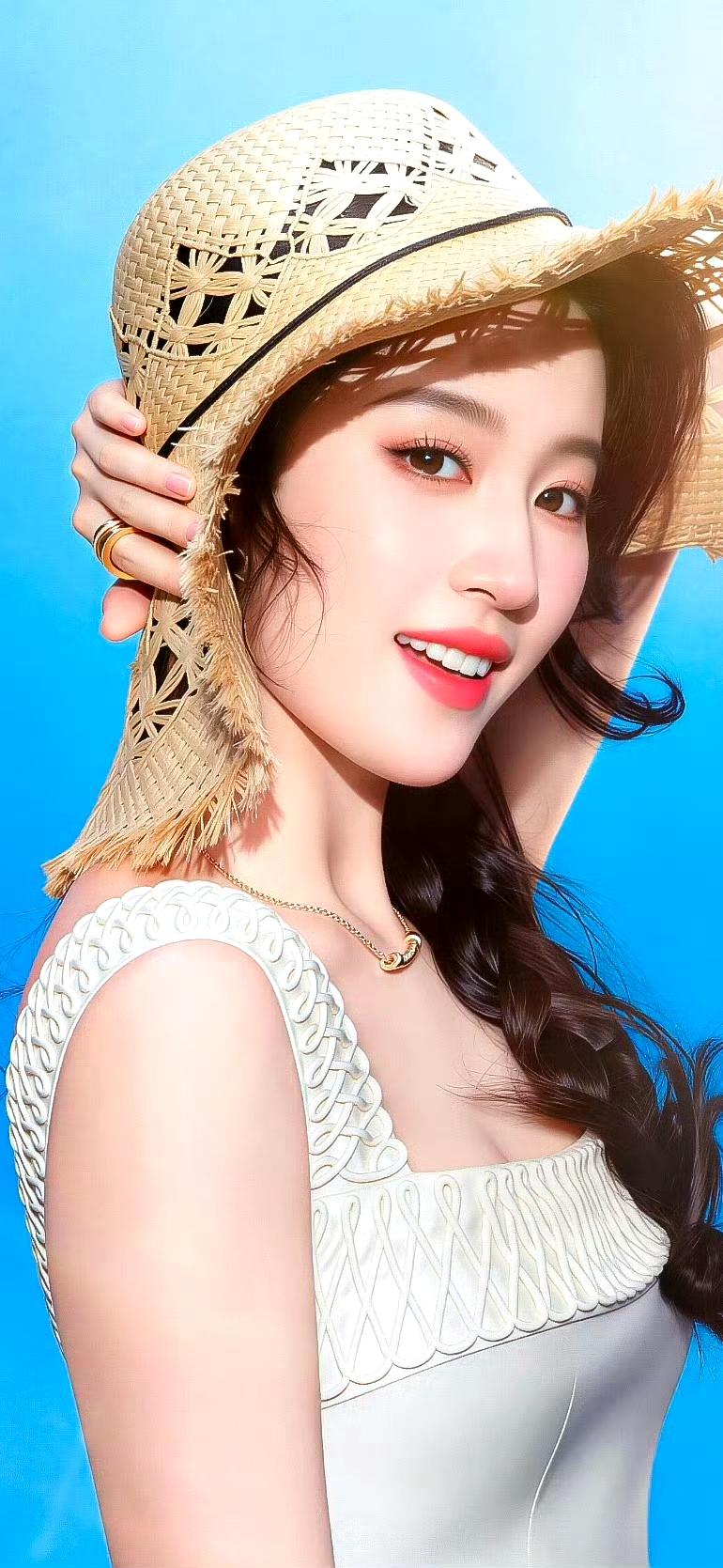 刘亦菲的颜值堪称一绝，比刘涛略微胜出一筹。她有着一双灵动的大眼睛，仿佛藏着星辰大