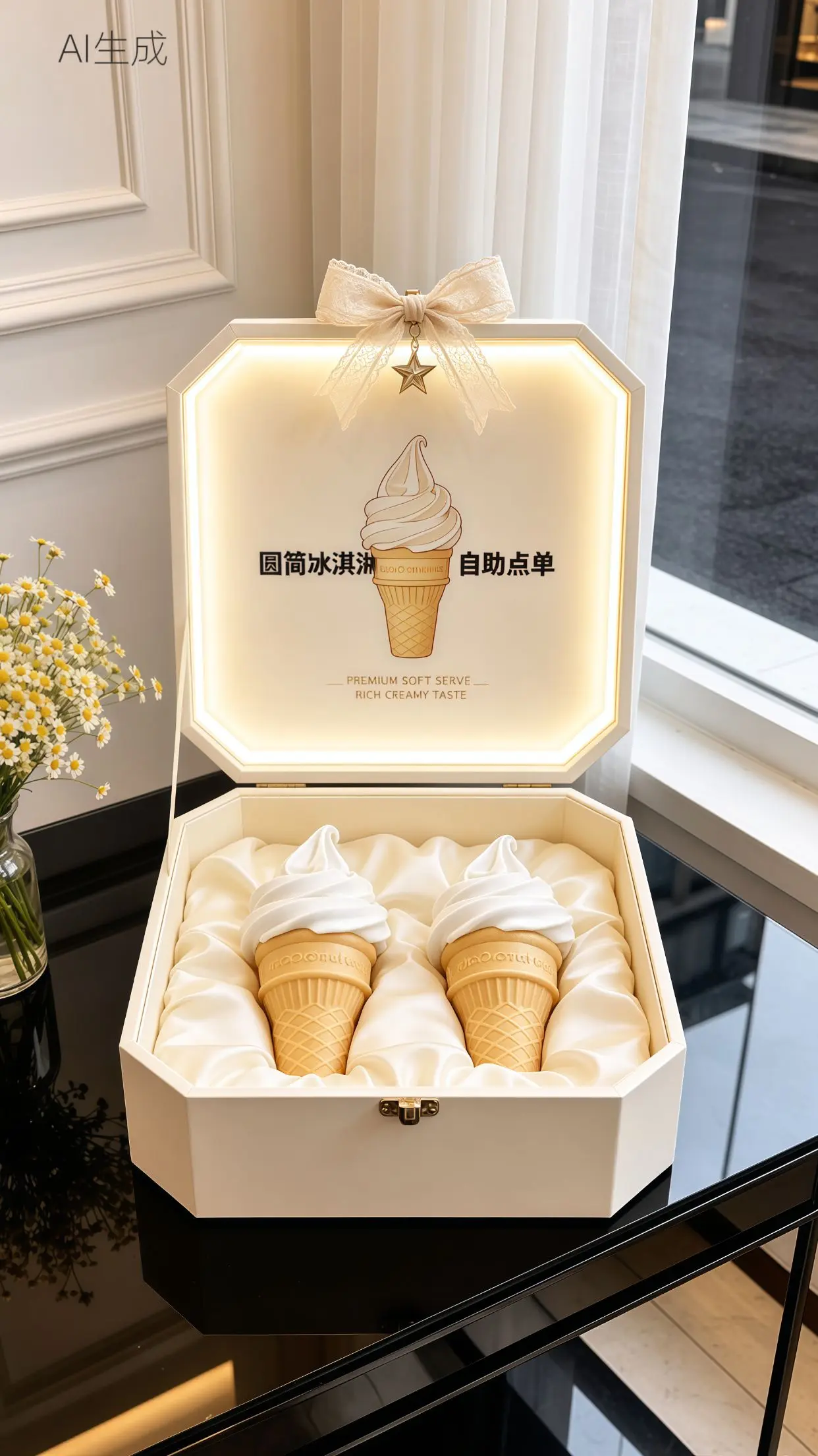 冰淇淋 圆筒冰淇淋