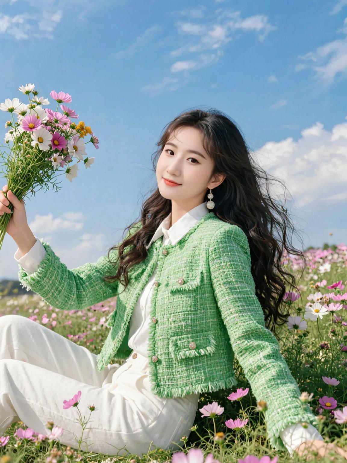 AI花海清新写真