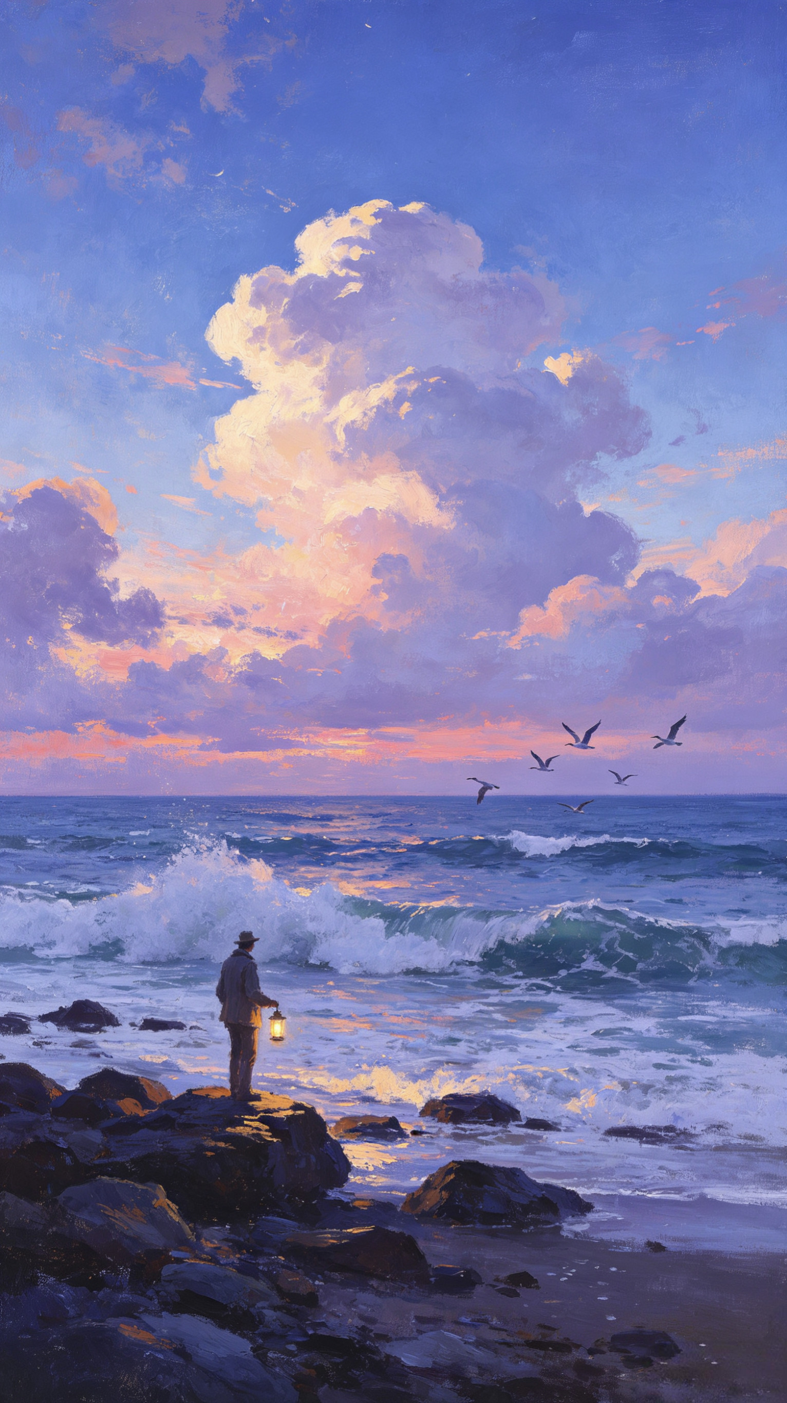 手机壁纸|把海边的日出与浪漫，藏进每一次手机解锁里吧✨