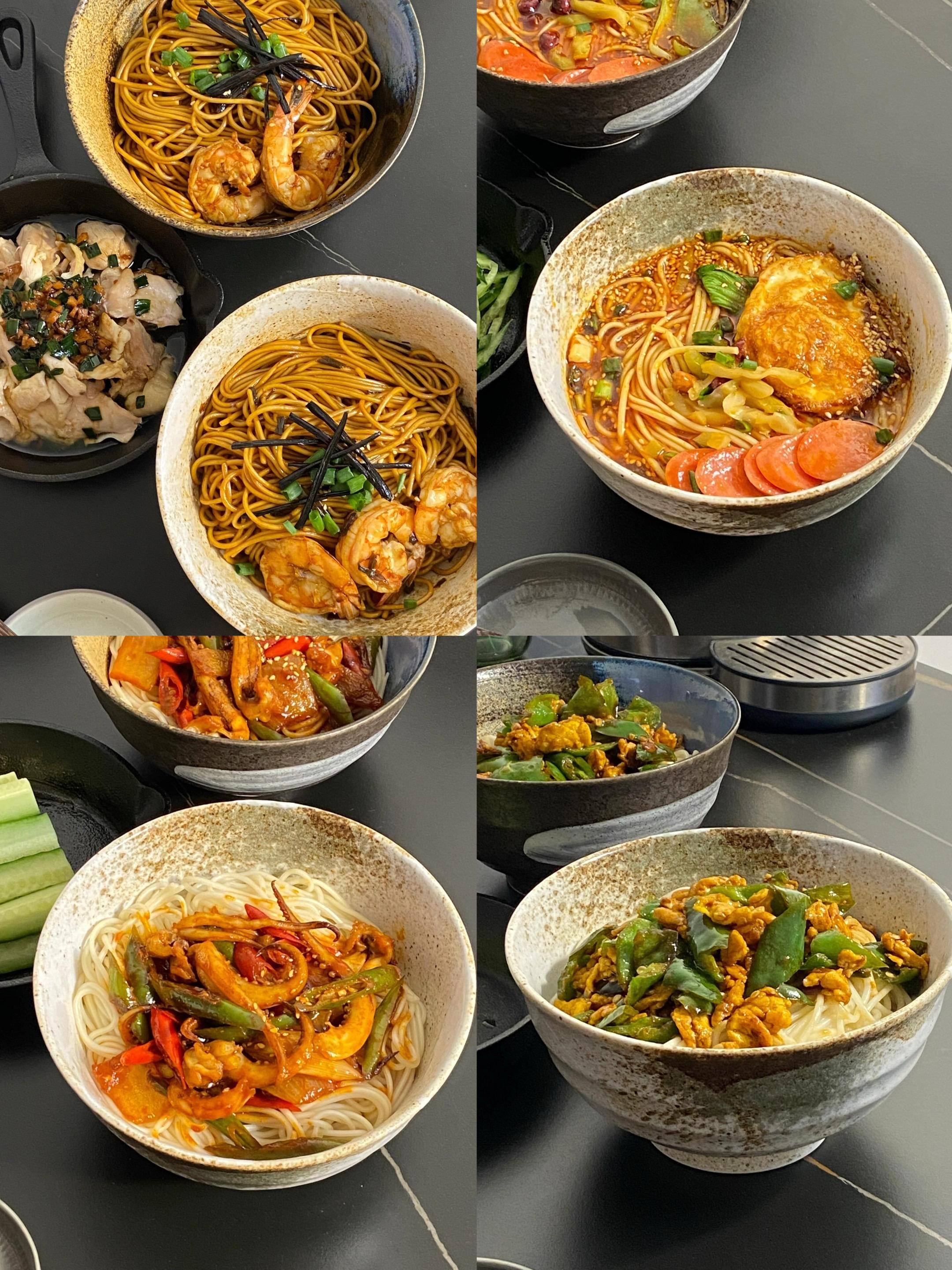 一个月不重样的4种面条做法，最后一种好吃到转圈圈