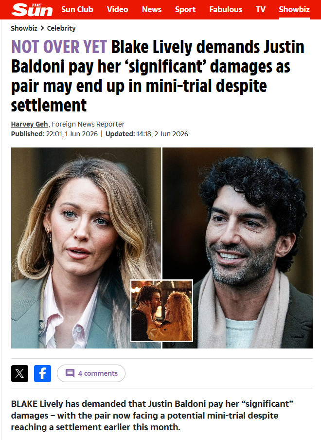 《官司，到此还没为止！》布蕾克·莱弗利（BlakeLively）和贾斯汀·贝