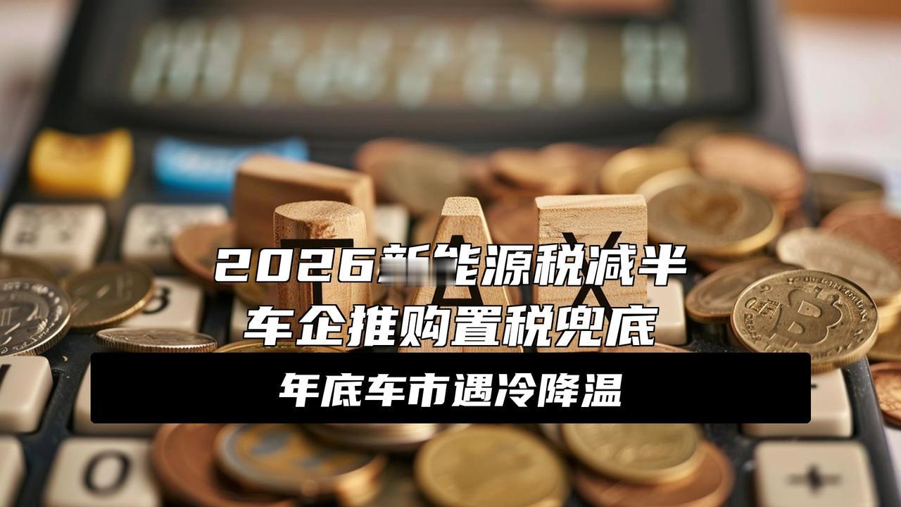 购置税退坡在即！车企奋力“兜底”，难挽年末市场降温……大消息！新能源购置税全额