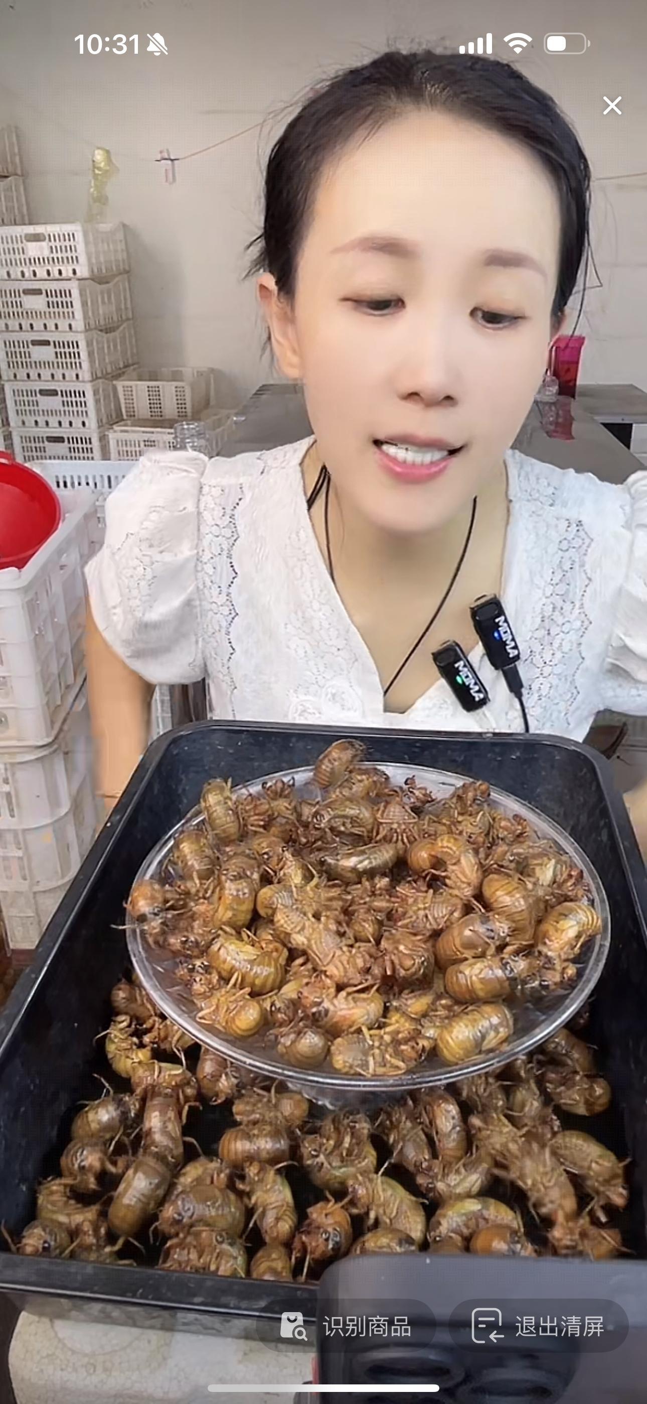 做一道美食：炸金蝉。准备网上订购一些，65元50个​​​