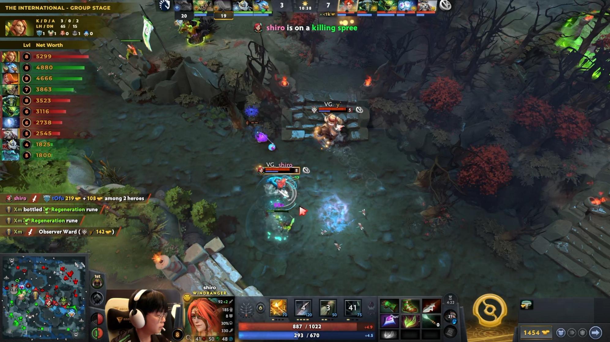 DOTA2TI15瑞士轮第一轮VG对阵液体战队BO3第一局，经过60分钟，液体
