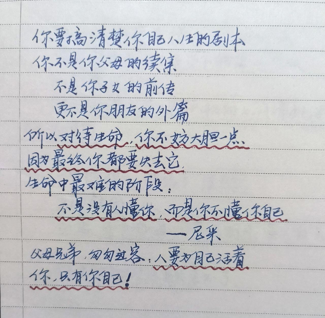 手写文字文字控手写心得笔记摘抄我的摘抄本
