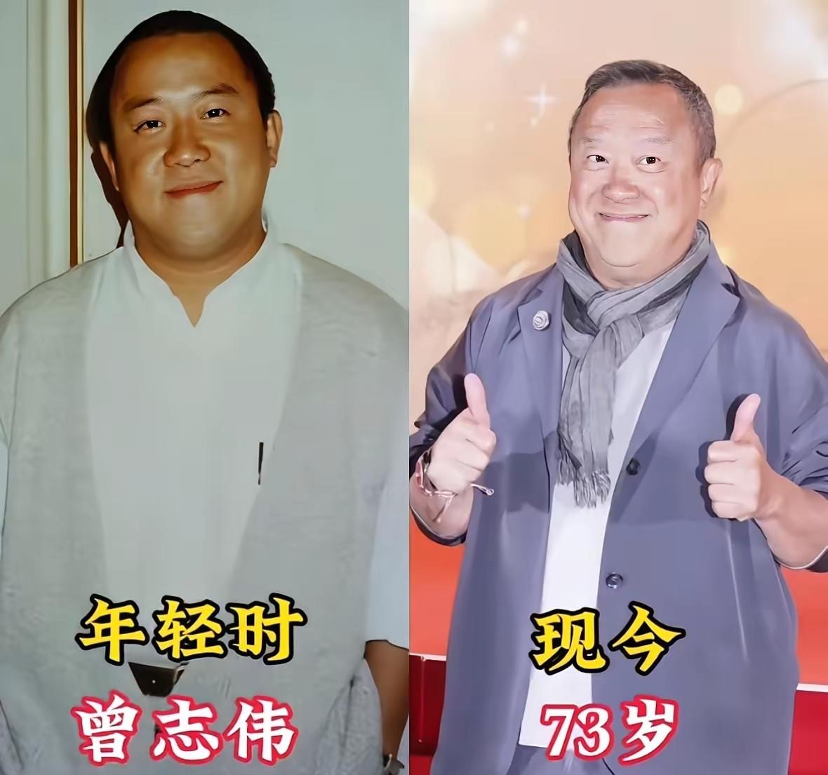 年轻时的曾志伟还是挺帅气的，出道多年的他也算是港圈里的老前辈了吧，从底层群演做