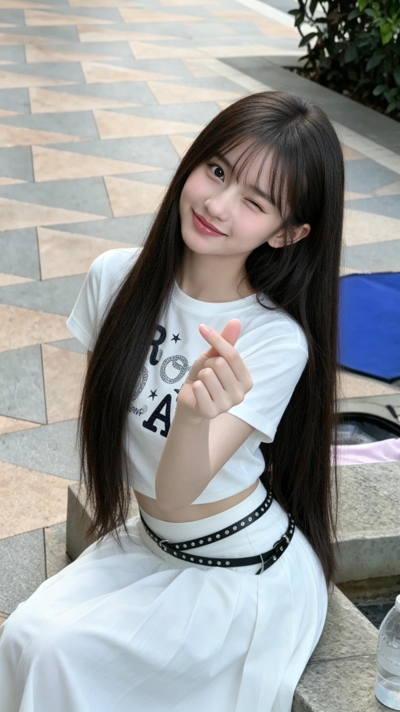 元气少女，微笑比心，元气满满的一天！🌞💖女生如何穿搭看起来时尚更有品味呢什
