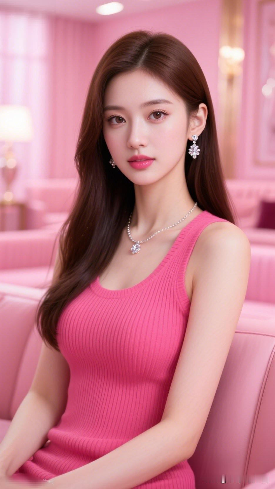 粉衣美人坐，玉佩映芳姿。觉得哪种颜色穿在身上显瘦显有气质粉嫩少女心，甜美粉色连