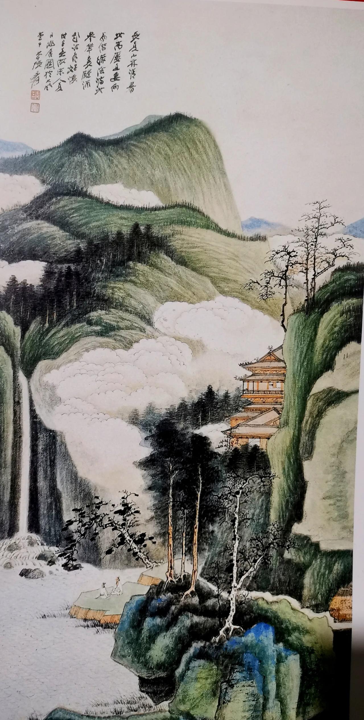 中国山水画：名家山水画作品欣赏（张大千传统山水画作品）山水国画的魅力