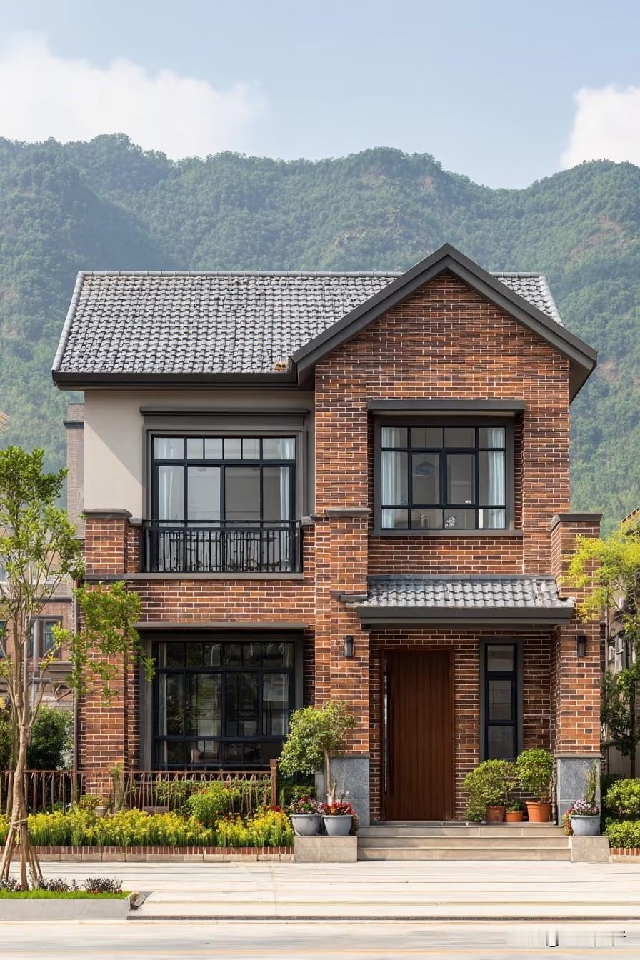 小而美的乡村自建房，红砖好看也挺好看。乡村自建房追求“慢“生活氛围感，而不是过