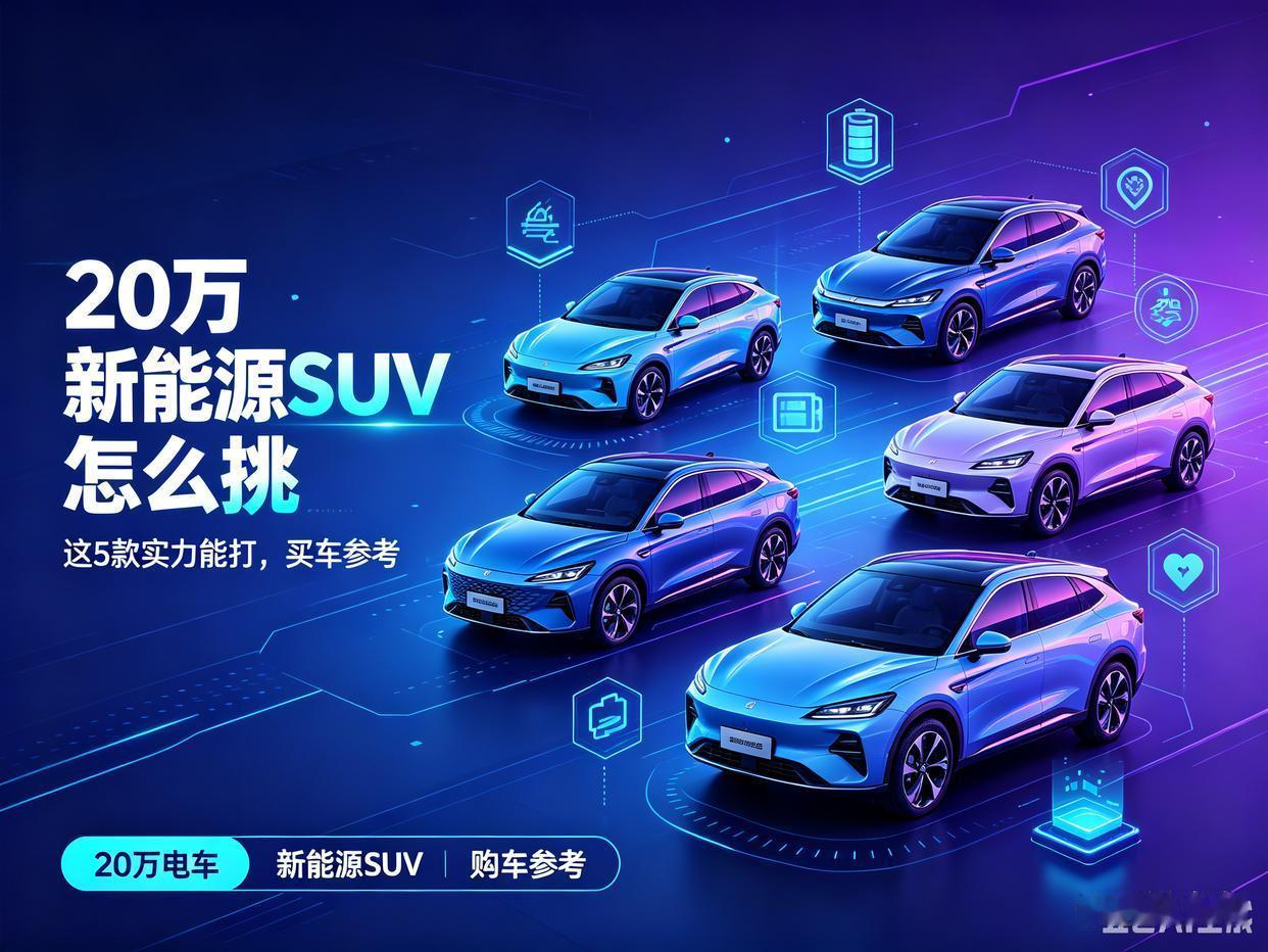 20万新能源SUV怎么挑？这5款实力能打，买车参考20万级新能源S