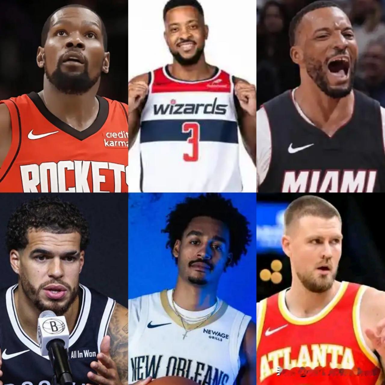 本赛季经过交易后的球员都打出怎样表现杜兰特（太阳-火箭）代表火箭打了4场场