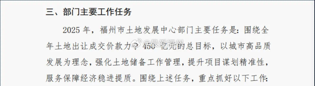 518地块有望重新土拍？2025年福州土地出让成交价款力争达到450亿其中，备受