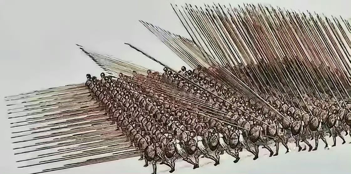 在古代打仗，遇到欧洲的长枪阵，怎么破？
