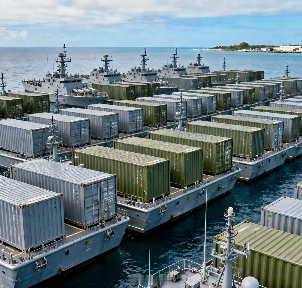 导弹集装箱船一出来，美国已经愁的慌，因为它知道，一旦战时，这种船以我国占据全球半