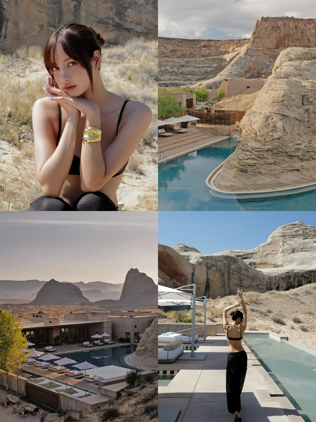 Lisa同款Amangiri｜北美荒漠里的野奢