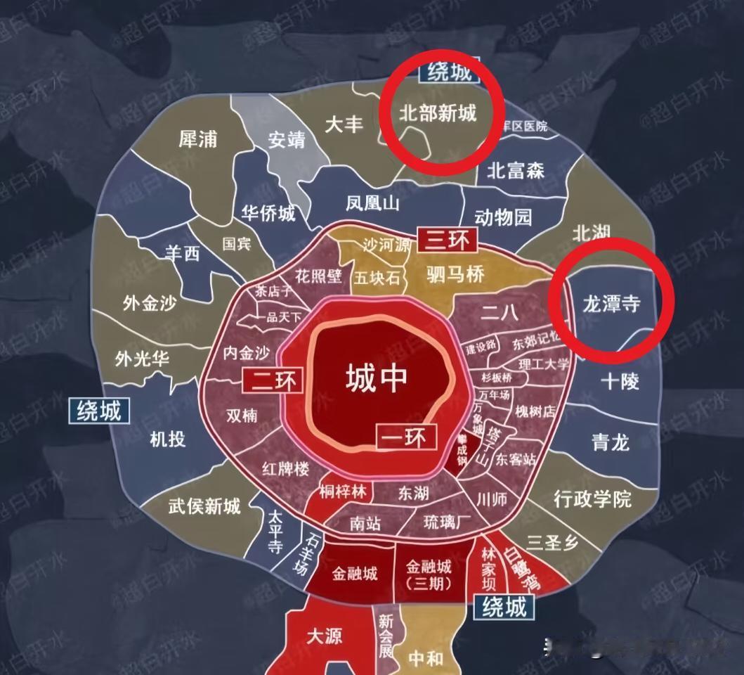 成都市的龙潭寺or北部新城片区?200万预算你买哪更好？同样是三环边,主城性价