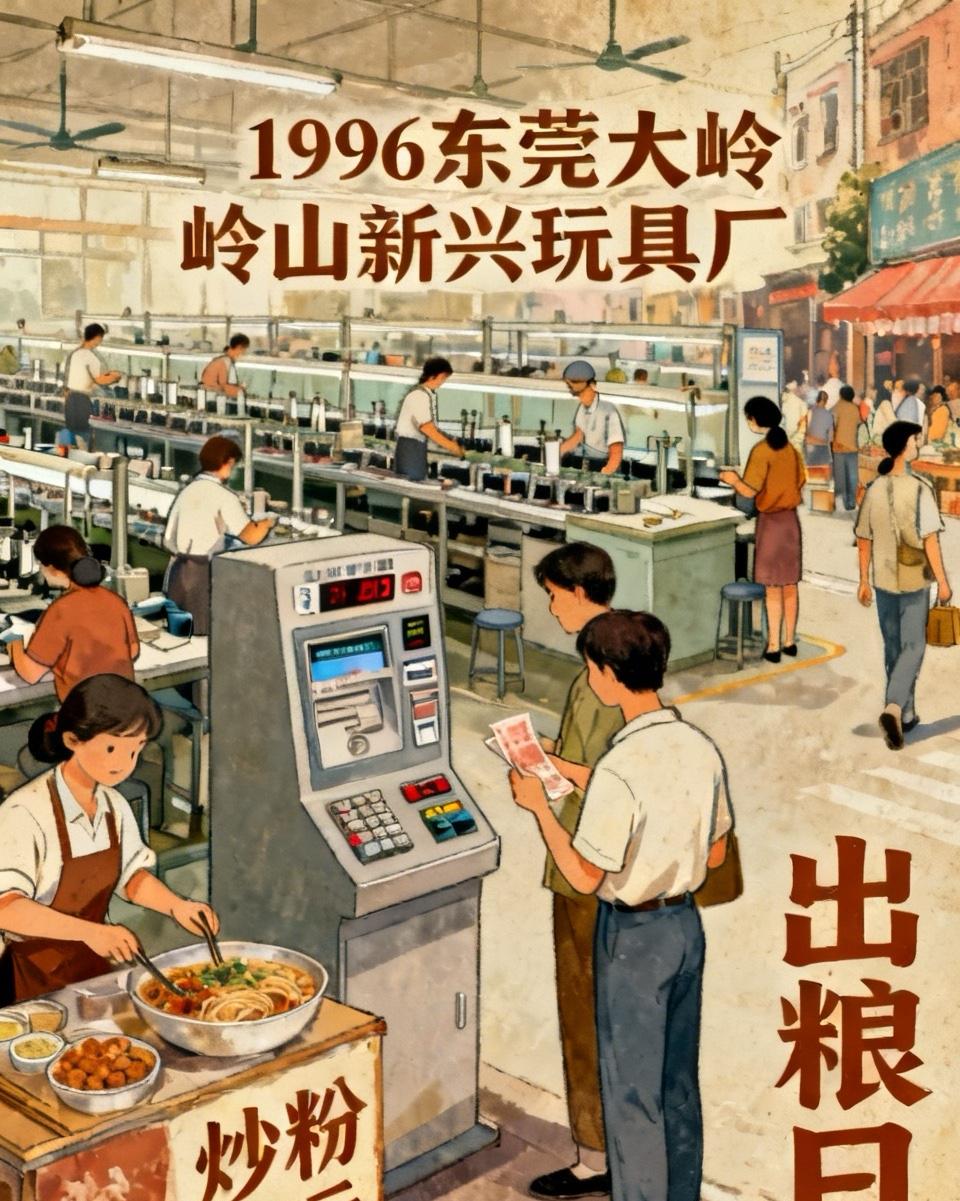 1996年，在东莞大岭山新兴玩具厂打工，这个是一家港资厂。当时那种打工的感觉