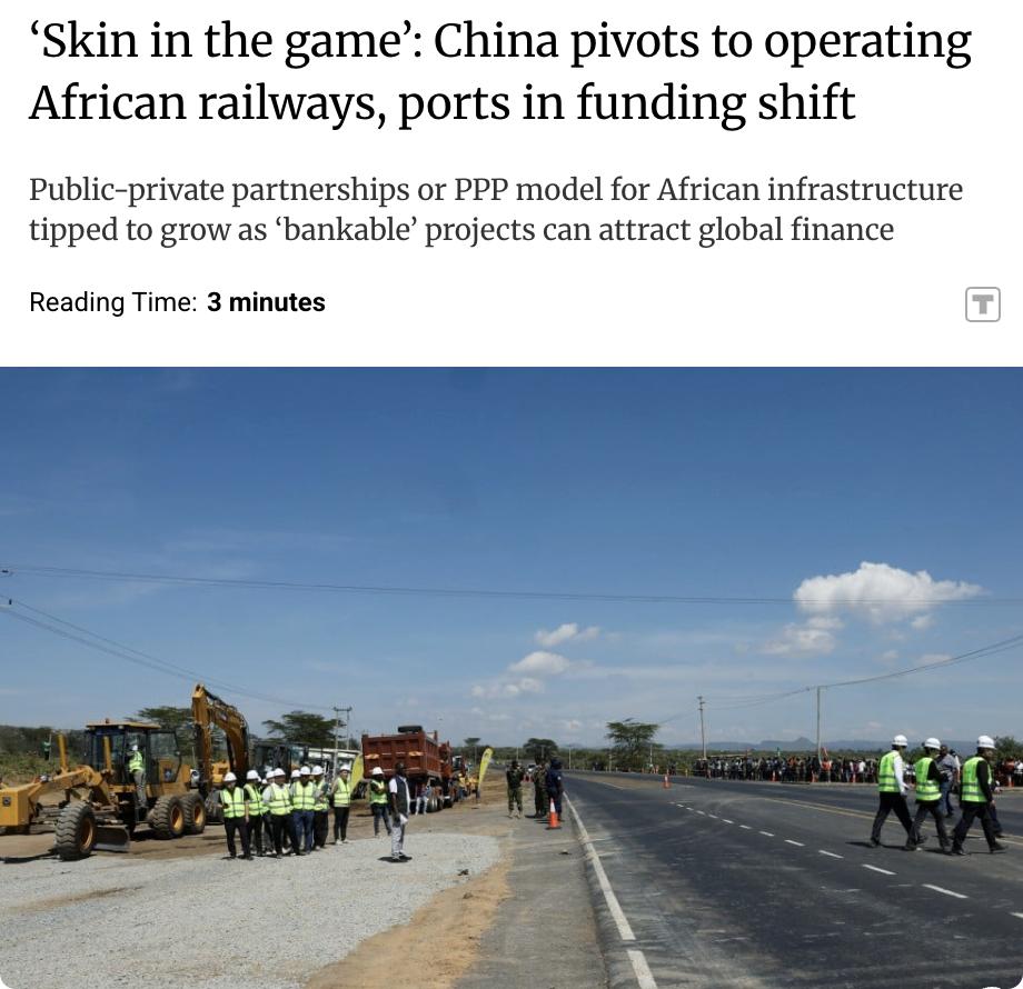 外媒：随着中国对非洲投融资模式调整，中国国有企业正从单纯的工程承包商，转型为集融