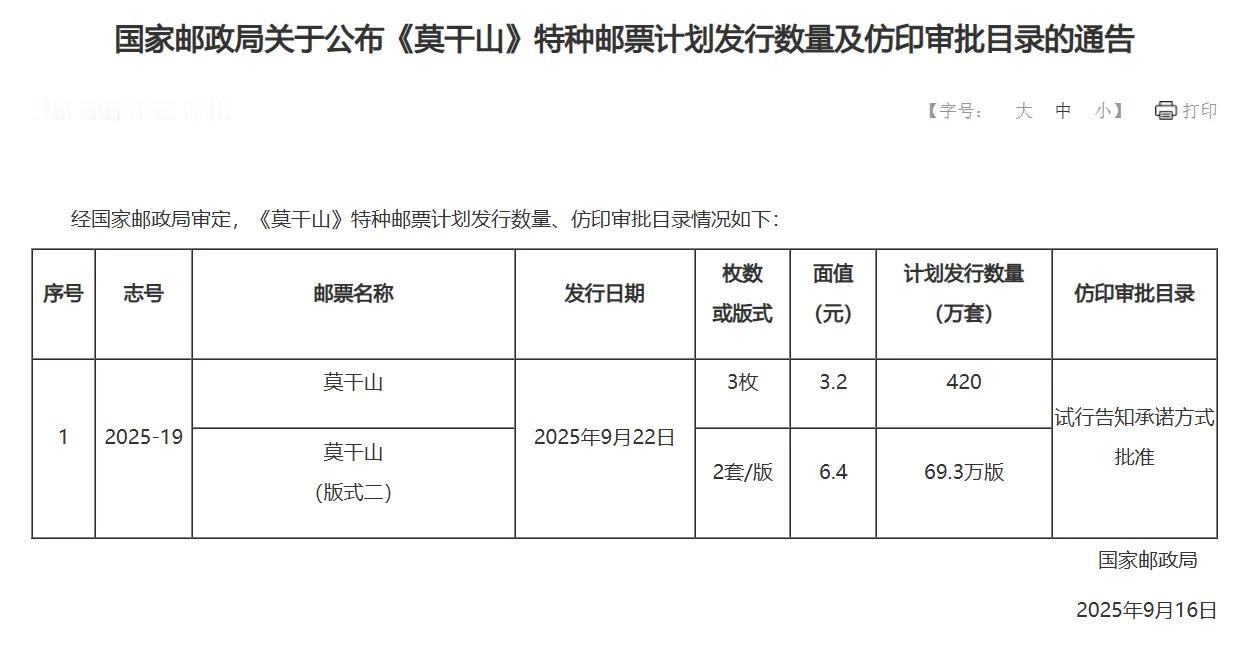 莫干山邮票能否引爆邮市？邮市变革中的三重信号2025年9月22日，《莫干山》特