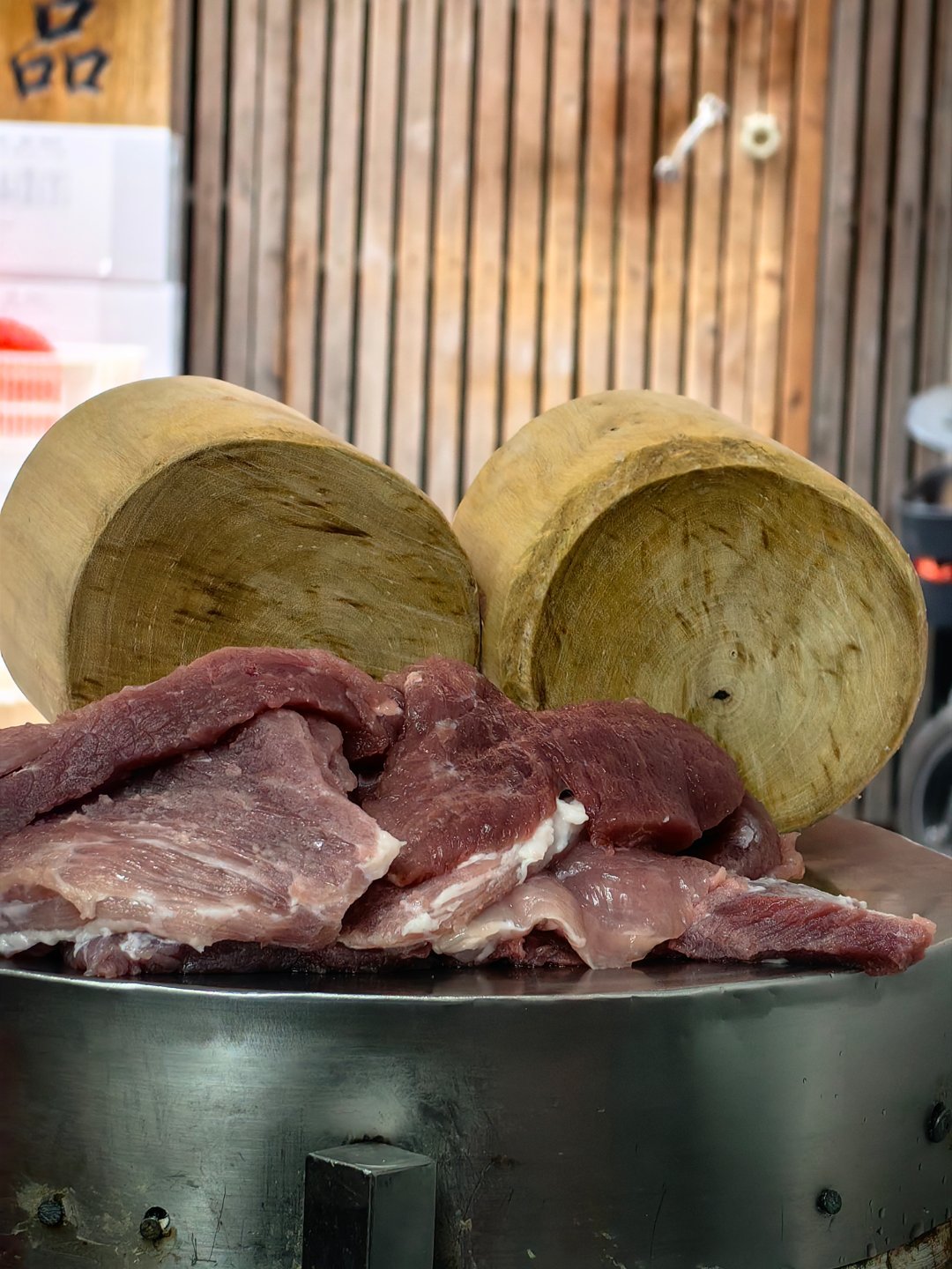 *在路上*自驾游第19天...早餐从一碗扁食+花生酱面开始...扁食类似馄饨，手