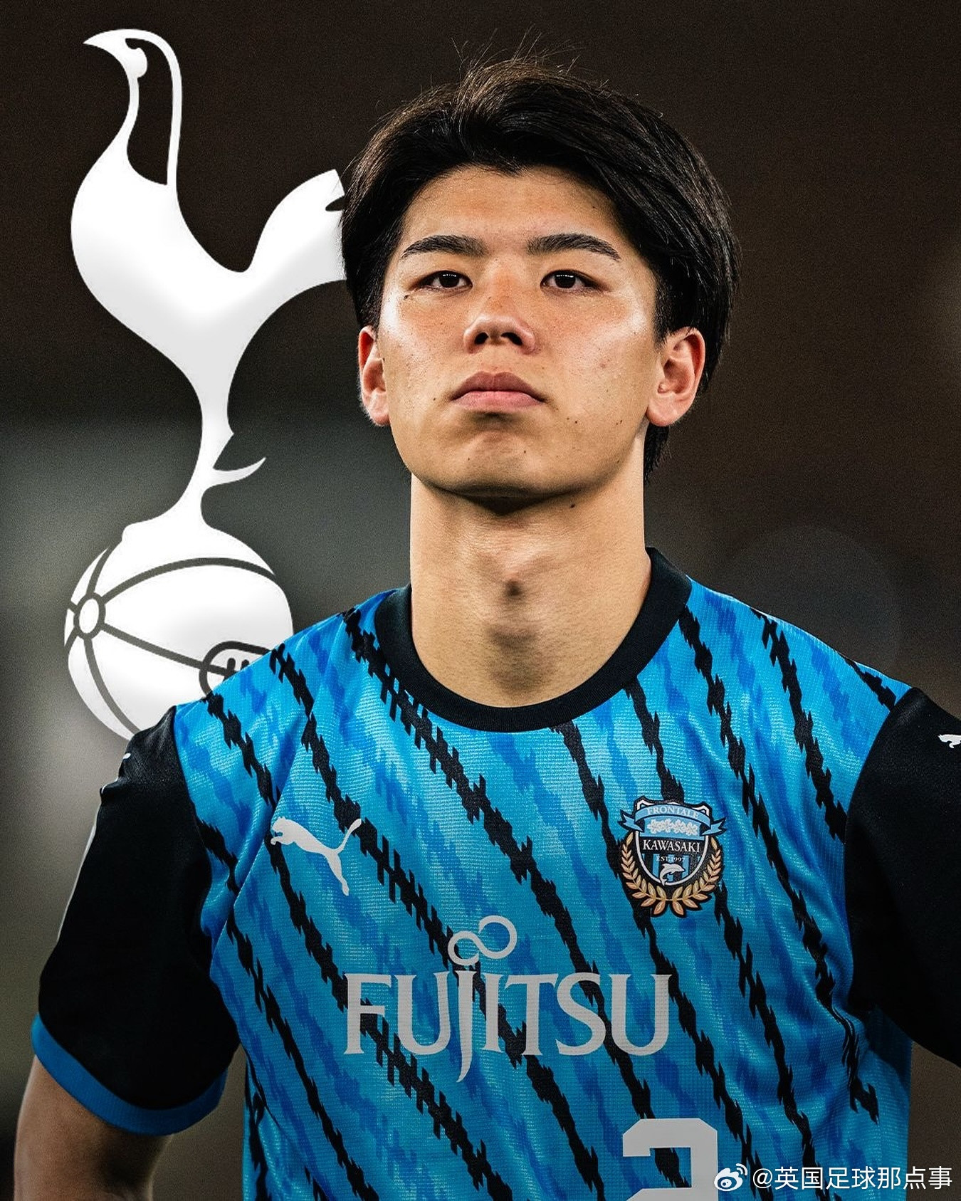 罗马诺：热刺签下出生于2004年的日本后卫高井幸大，Herewego！川崎前
