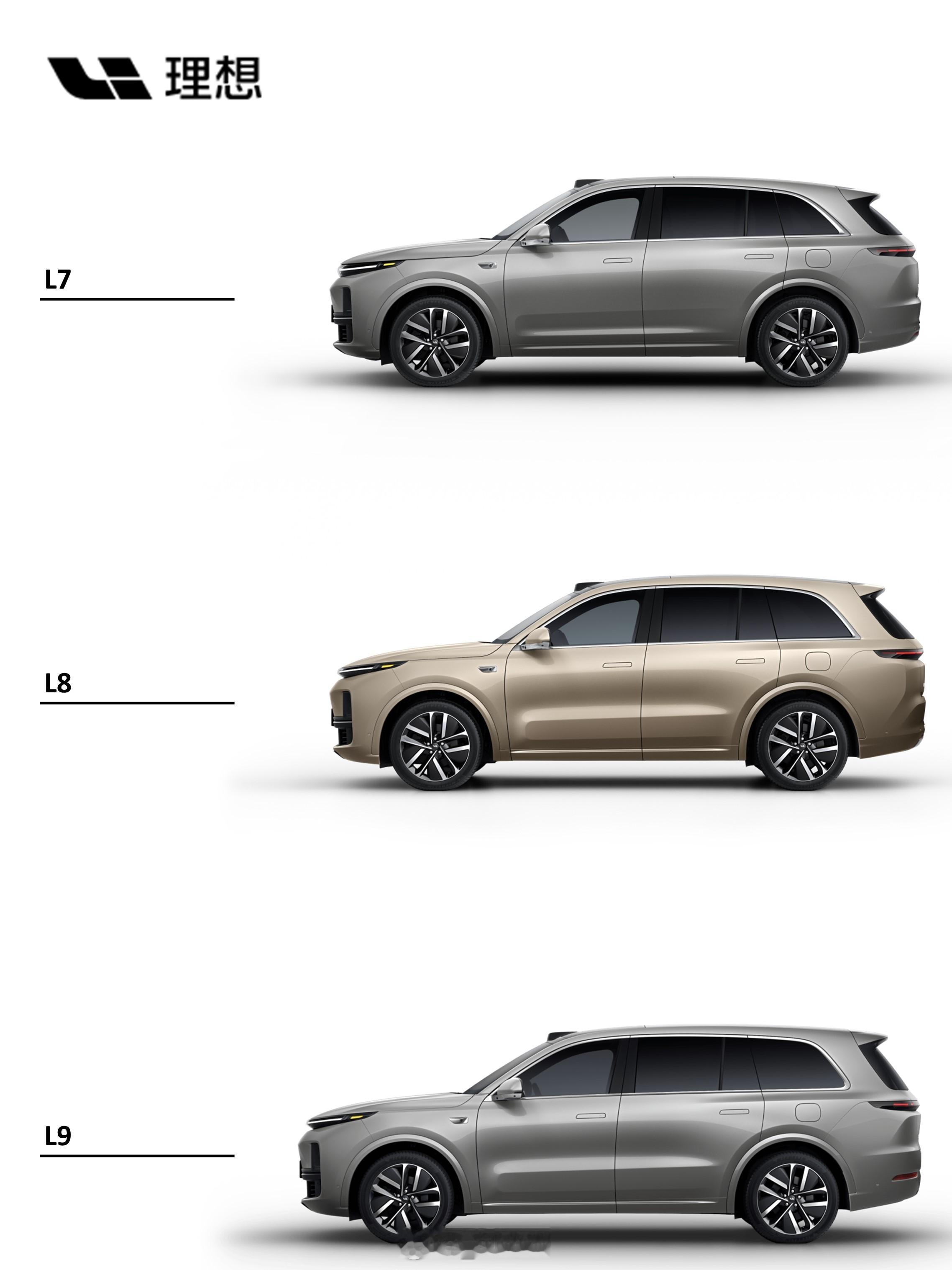 理想汽车新车型猜想未来理想汽车全家族系列新车型猜想，现有车型：L6、L7、L