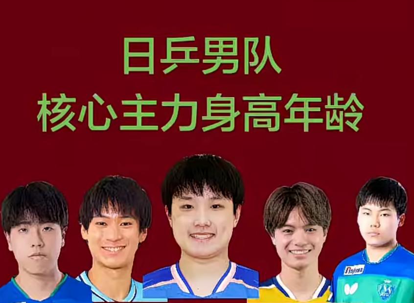 日乒男队核心主力身高年龄张本智和：176cm，22岁松岛辉空：172cm，