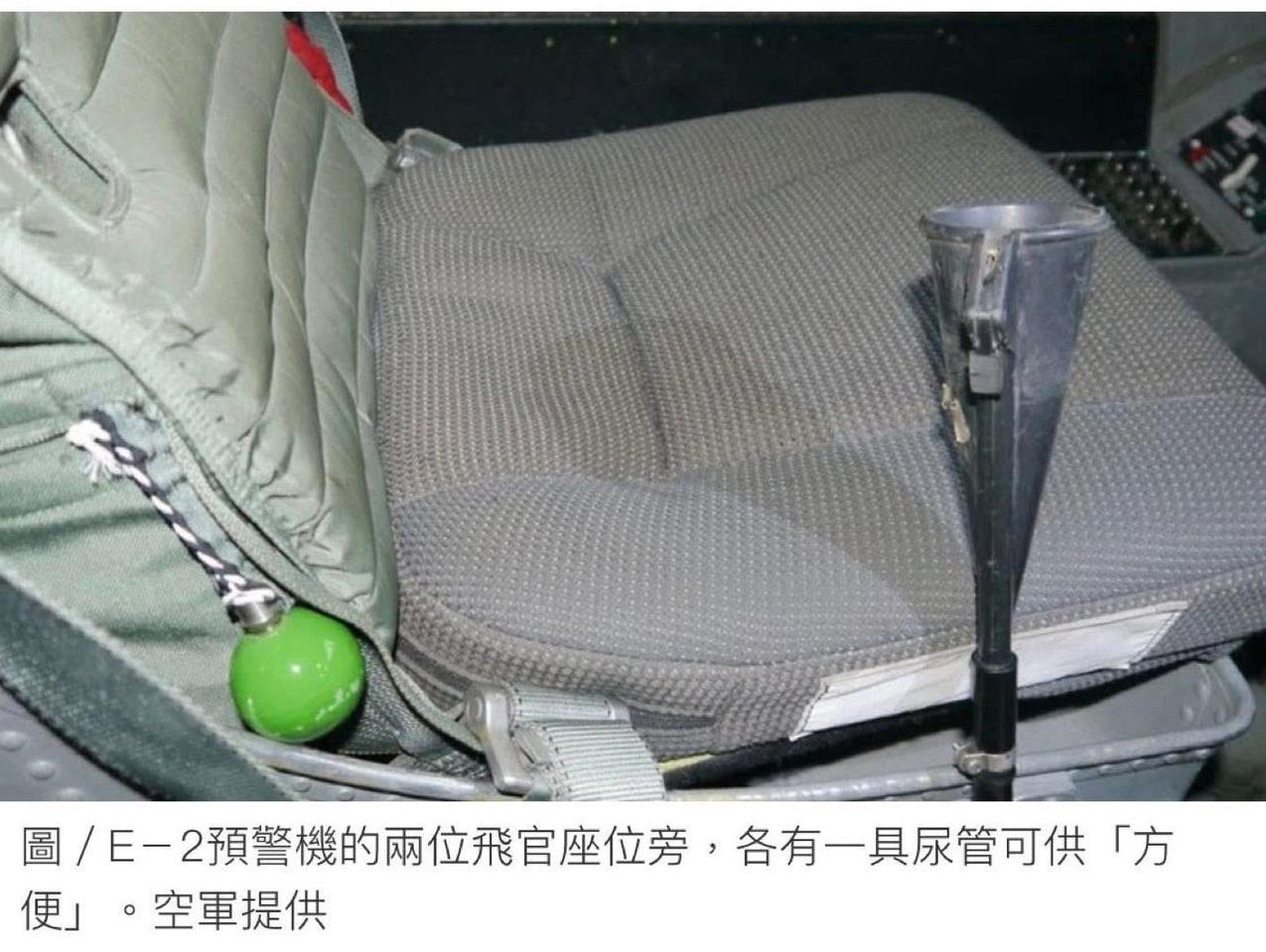 想知道空警600是怎么上厕所。E2D前舱飞官一人一根尿管，后舱雷达操作员3人共