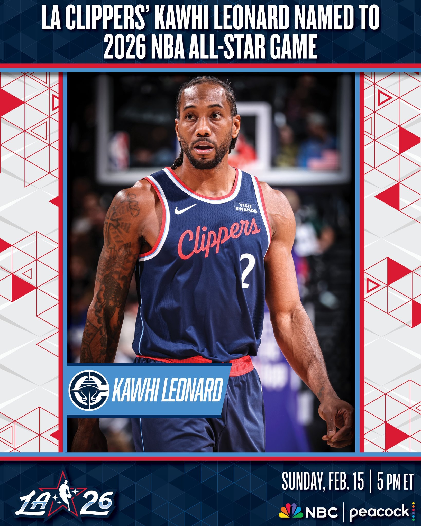 Breaking：因为国际队人数超过8人，总裁指定卡瓦伊·莱昂纳德进入全明星阵容