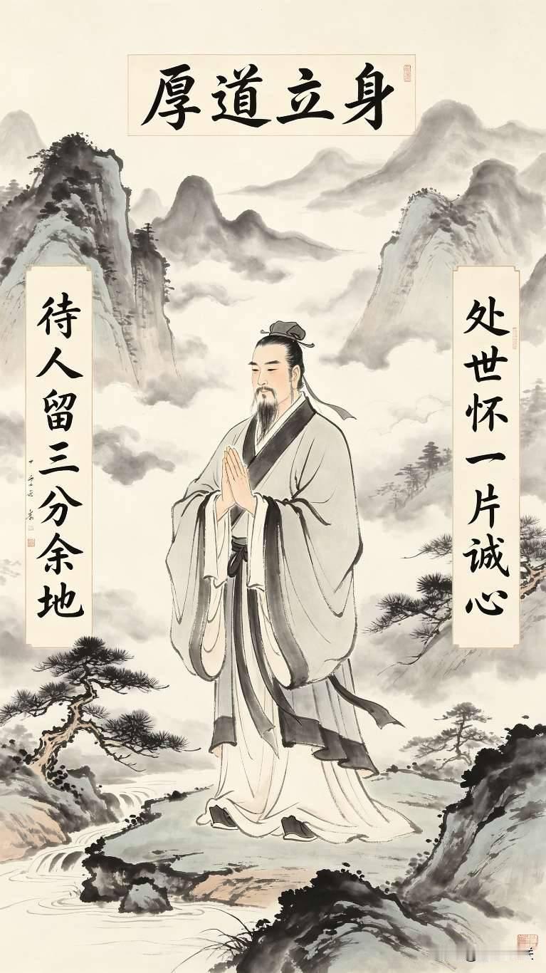 人这辈子，别把真心错付，处世讲究分寸，做人贵在通透！​对联上联：待人留三分