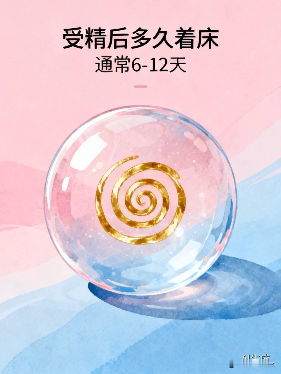 之前为了备孕特意蹲过妇产科门诊的科普，特意把受精到着床的时间线摸得门清。卵子在