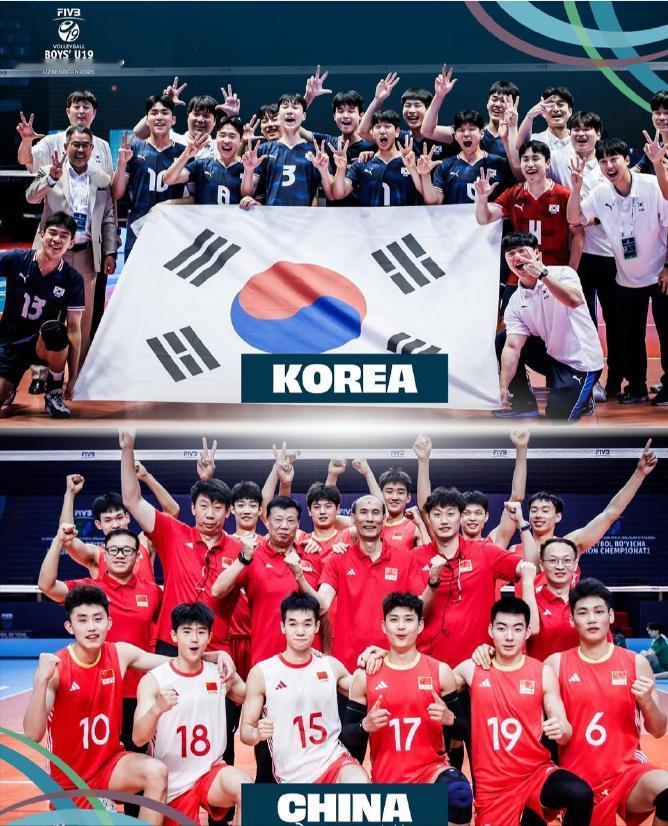 U19男排被韩国直落三局淘汰出世锦赛。没错，就是那支前两天还3:2打败过世界