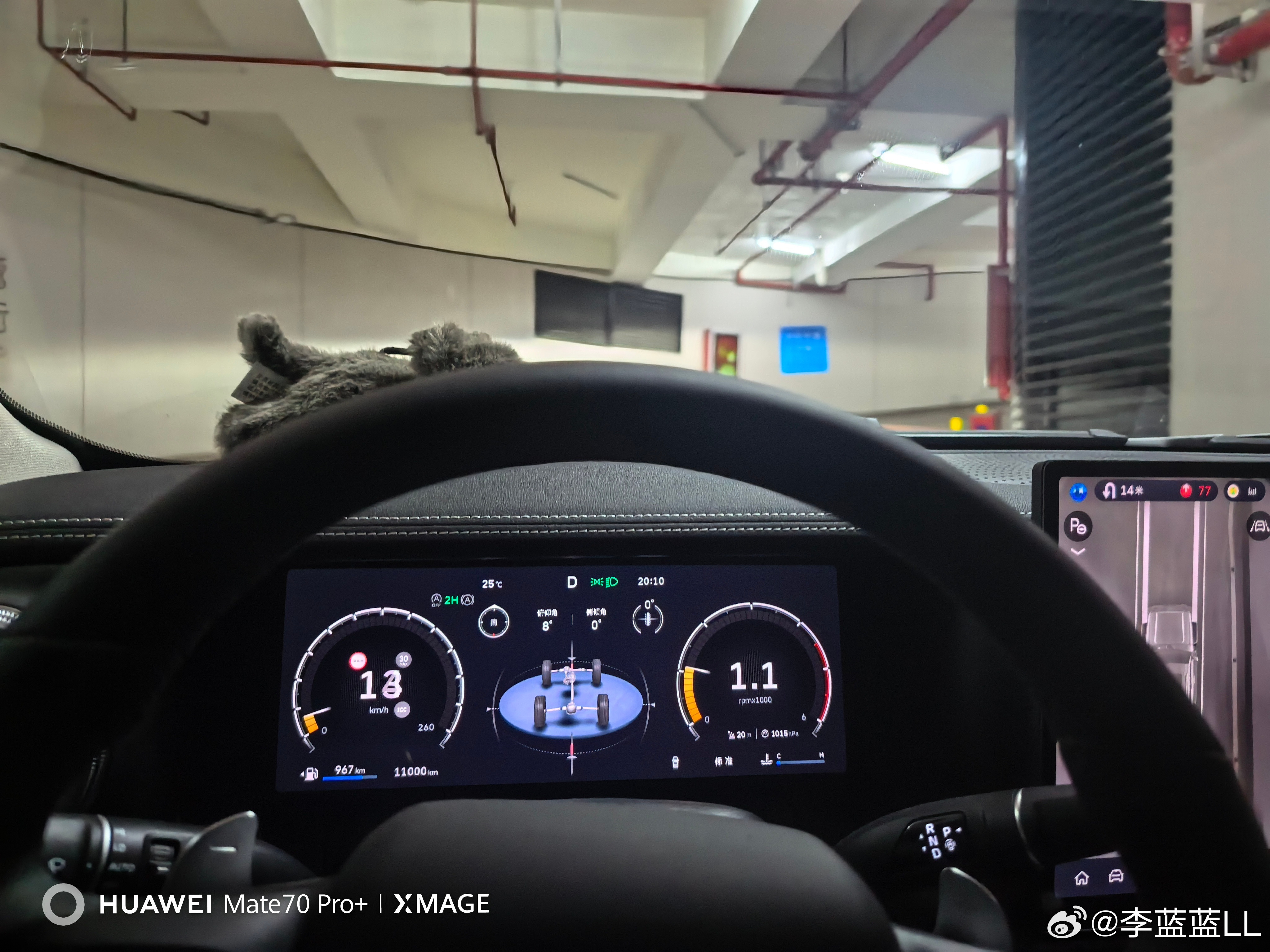 如何用一张图来描述长城柴油发动机的低扭？坦克300出地库。8度的坡，1100转从