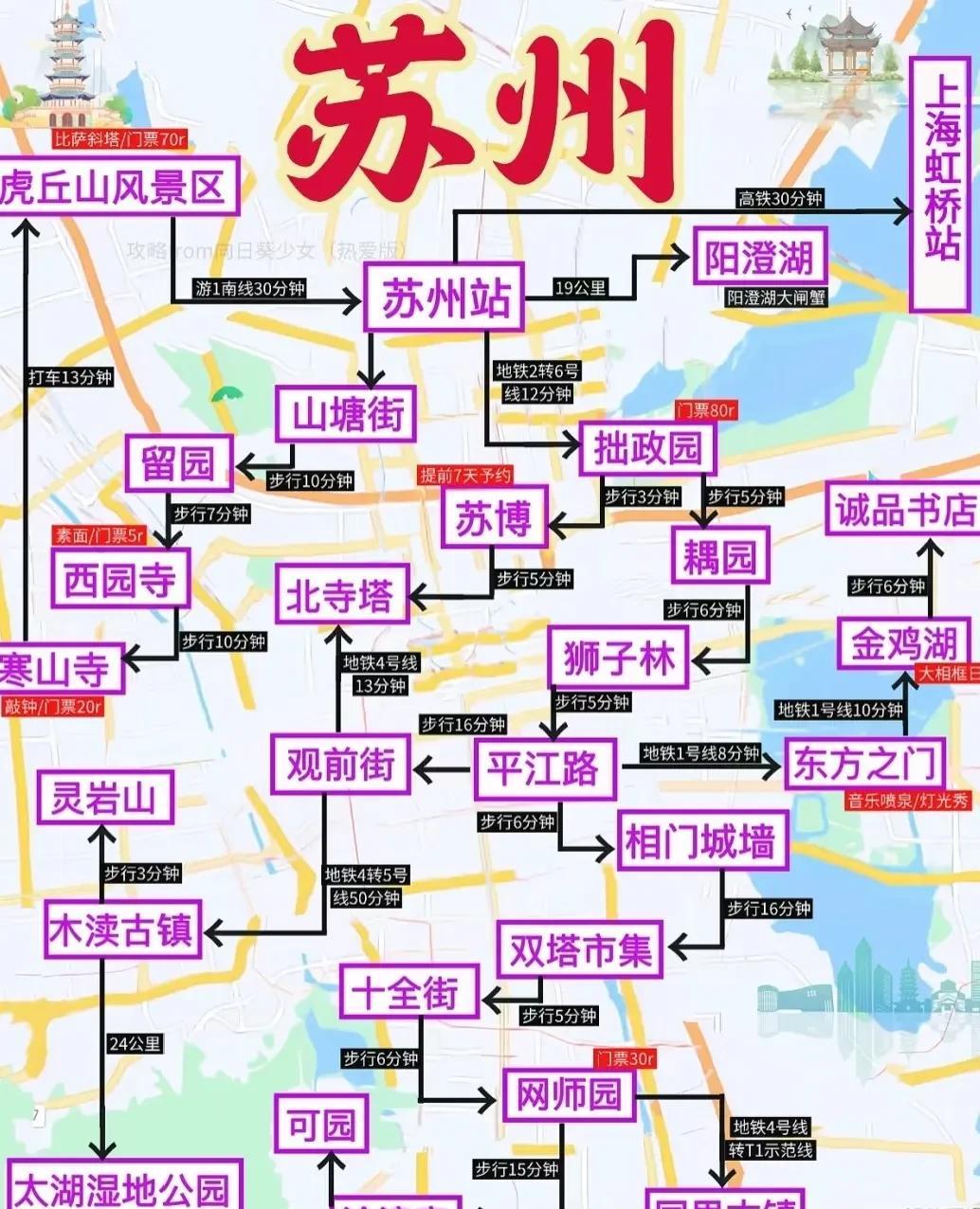 问大家一个问题第一次去苏州旅游第一站先到哪里打卡最好呢？有哪些当地美食值得