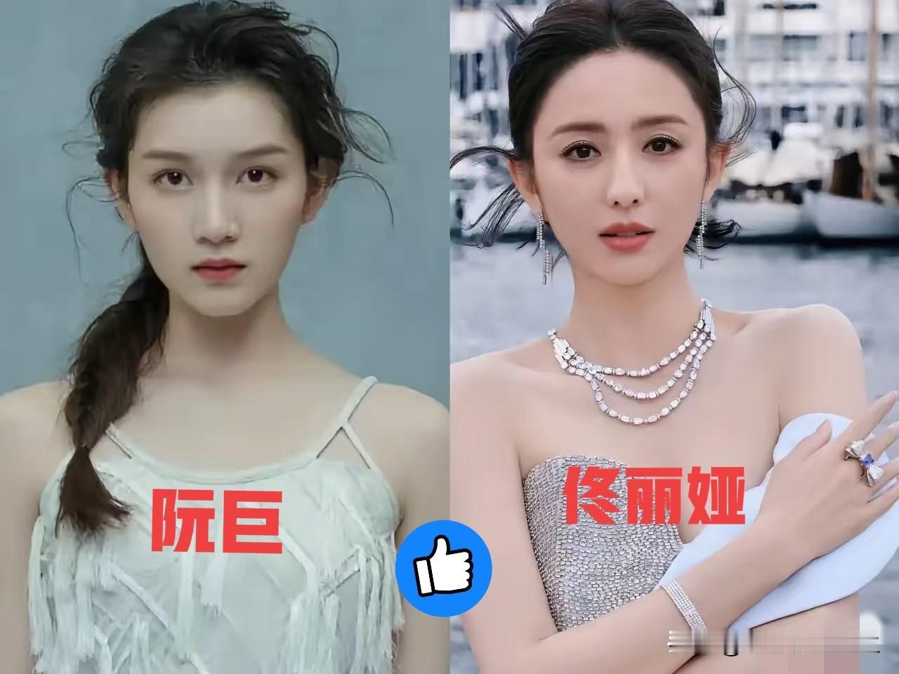 特地查了一下陈思诚的女朋友阮巨，越看越纳闷——99年的姑娘是年轻，但拿“长相