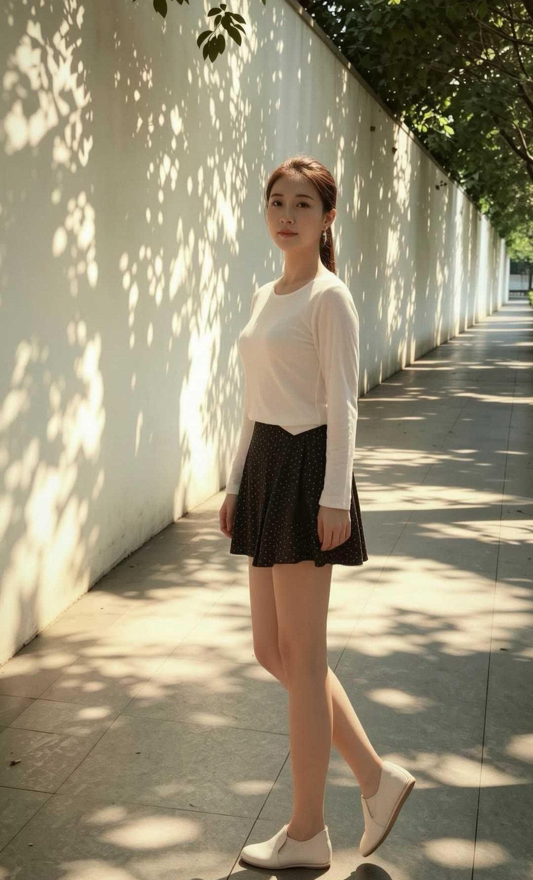 今日街拍，据说大多数男人都喜欢这样的美女