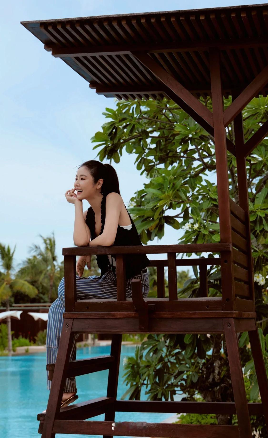 林心如马尔代夫度假照，颜值大回春！​​​