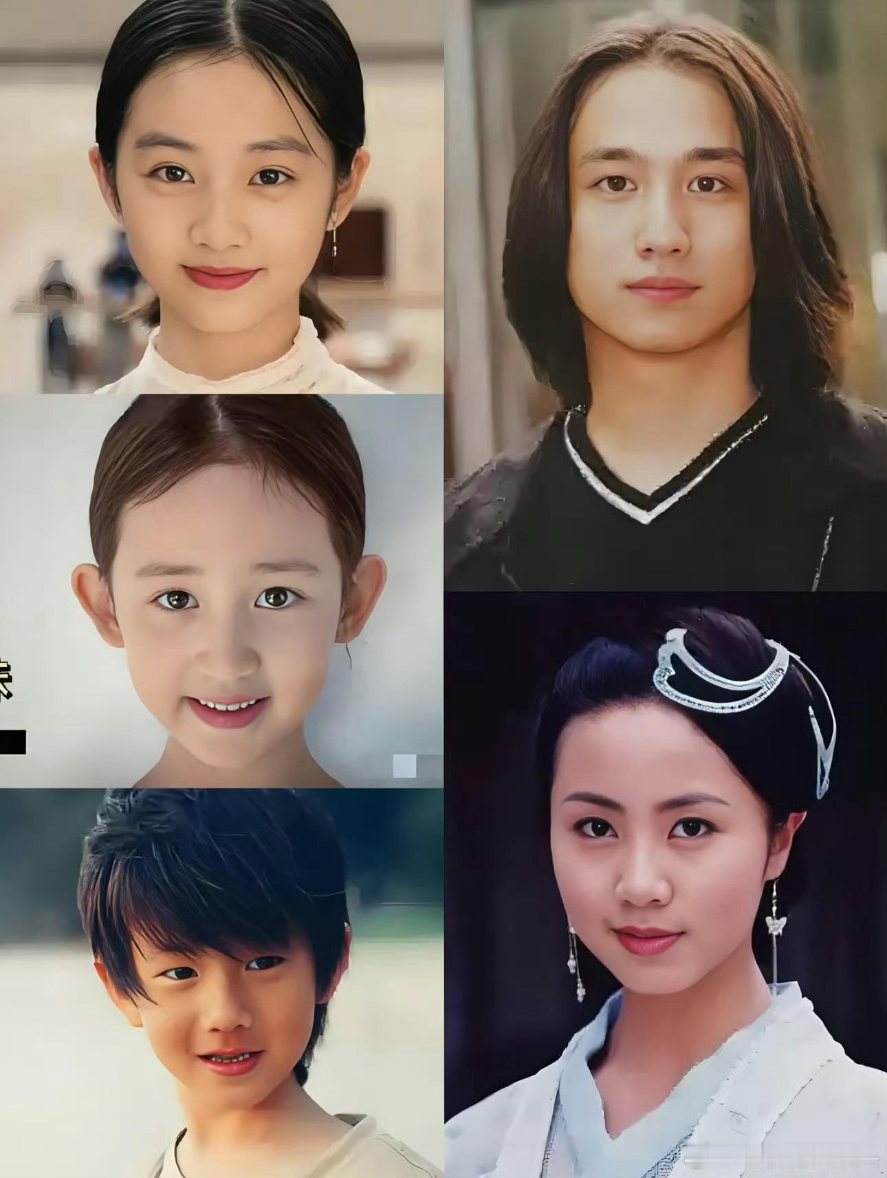 多多和妹妹遗传了父母的高颜值，弟弟眉眼之间和李现有几分相似，真是幸福的一家人[哇