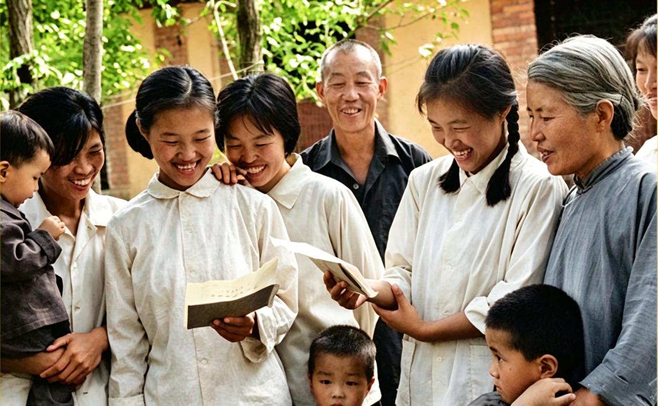 这是1981年河南农村孪生姐妹俩同时考取清华大学近代物理专业。姐妹俩分别叫丁爱菊