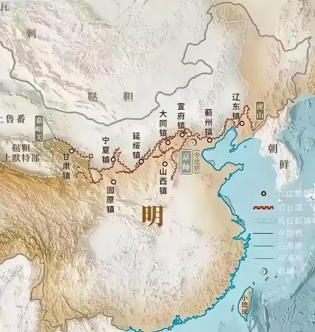 大明朝到了中后期，控制的区域很有限！小阁老严世藩说过一句话：大明朝两京一十三省，