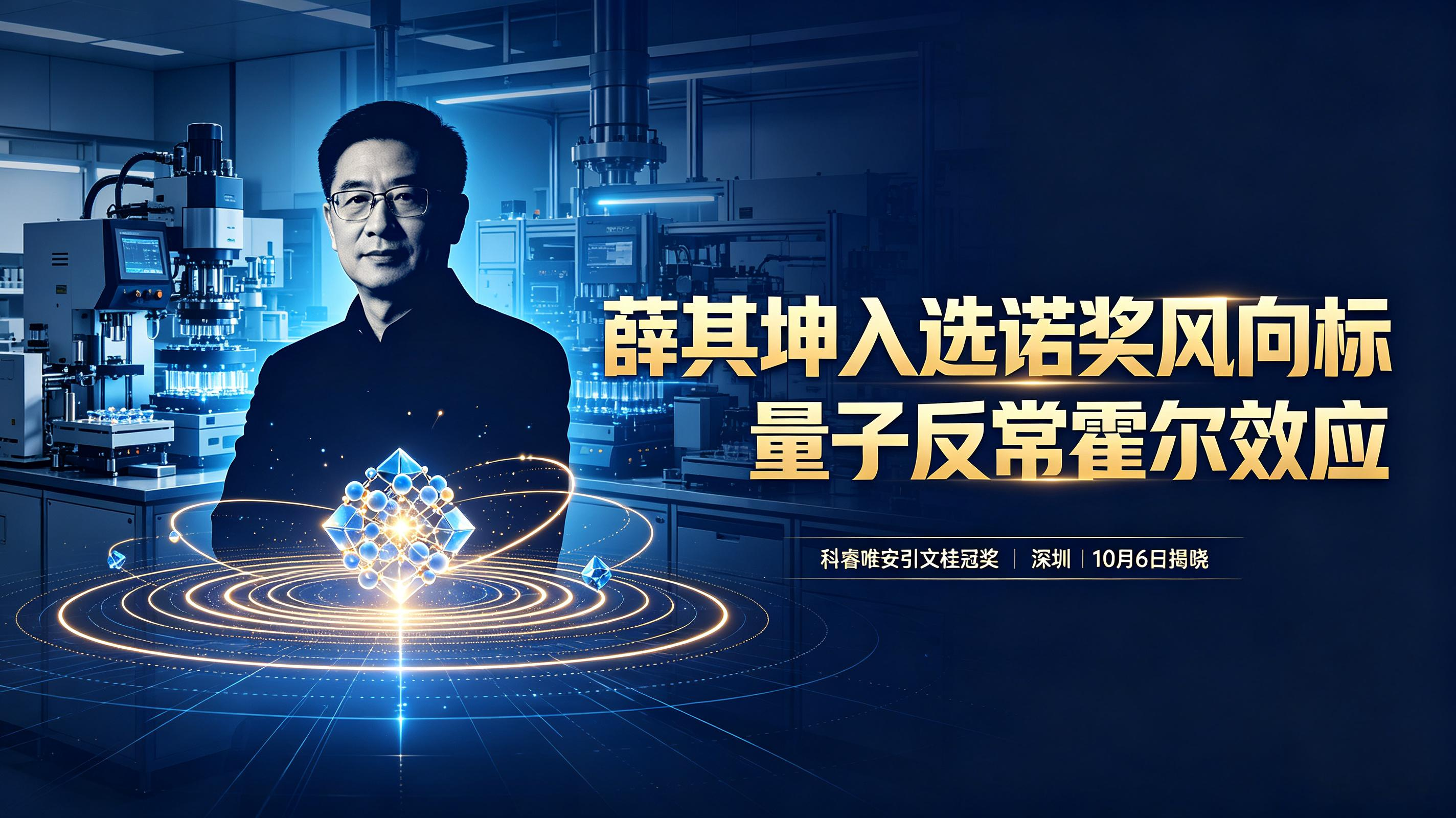 冲击诺奖！深圳迎来硬核科学家，成果关乎芯片未来10月6日，诺贝尔物理学奖即将揭开谜底，来自深圳南方科