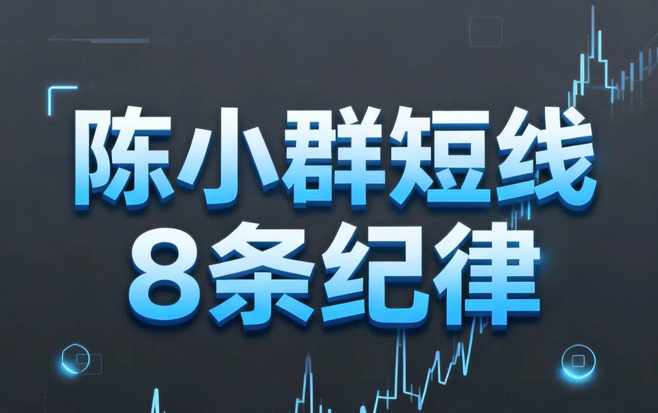 陈小群短线8条铁律！新手也能避开坑，买卖时机直接对答案🔥短线交易总纠结“买不
